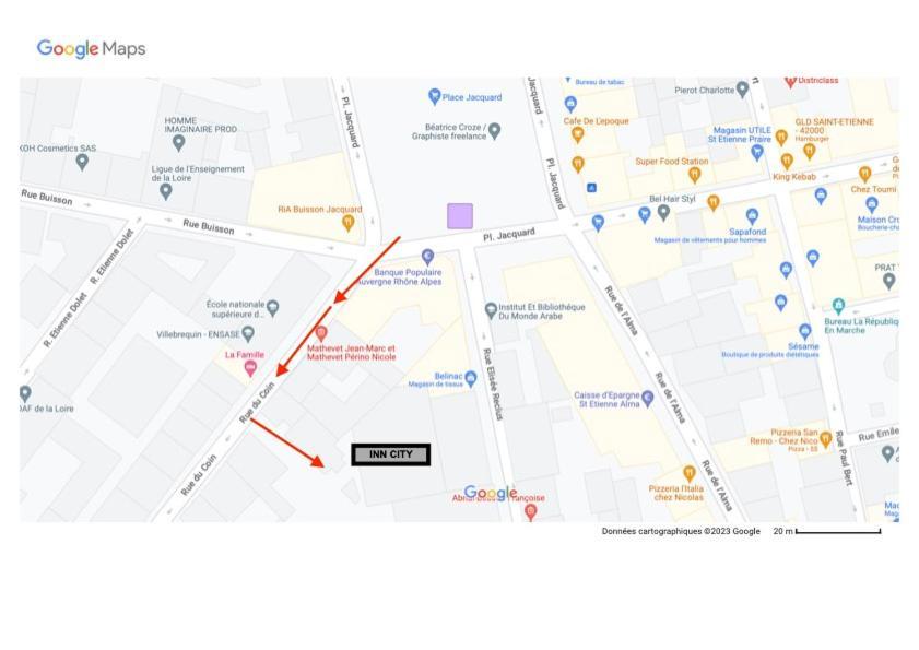 "Silk & Suites" City Center Saint-Etienne  Bagian luar foto